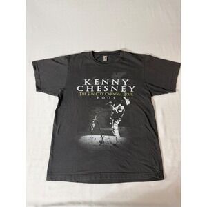Kenny Chesney Sun City Carnival Tour 2009 T-Shirt Mens Charcoal Gray Graphic vtg